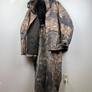 VTG CABELAS Dry Plus Advantage Camo 1997 Jacket and Overall USA Hunting Size M